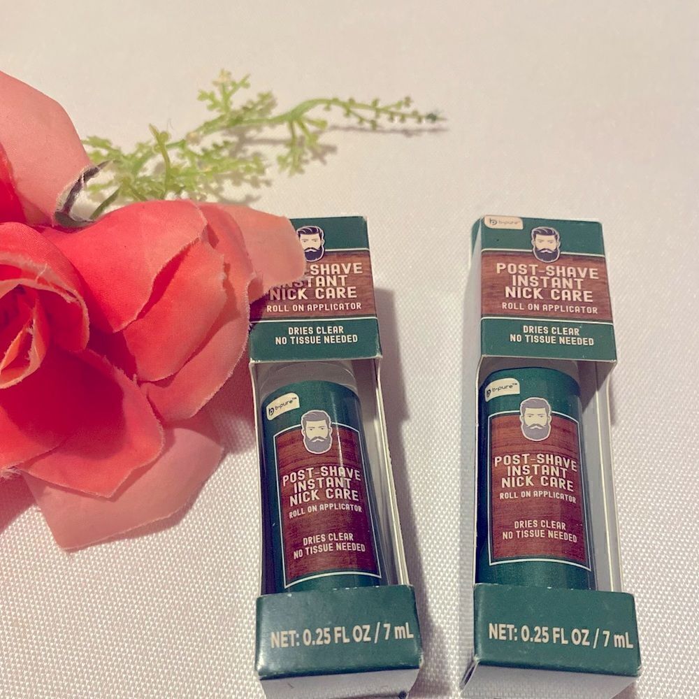 🛍️B-Pure Shave instant Nick Care Roll on Application 0.25FLOZ/7ml (2PK)